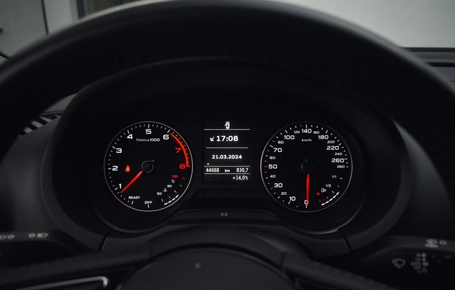 Audi A3 cena 82900 przebieg: 44000, rok produkcji 2019 z Góra małe 497